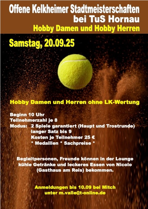 Tennisball auf Sandplatz